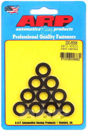 Bilde av 3/8 ID .675 OD black washers