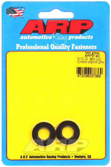 Bilde av M10 ID .850 OD chamfer black washers