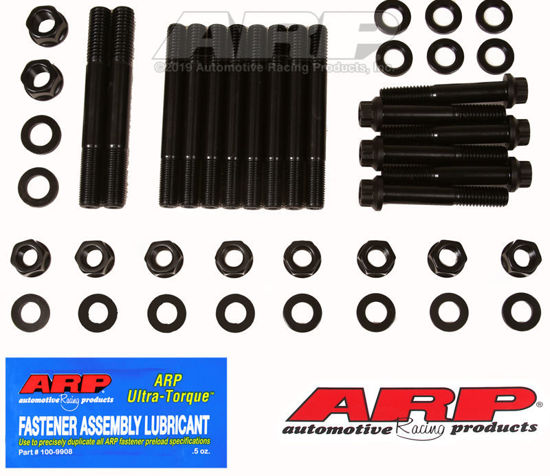 Bilde av Little "M" iron main caps 4-bolt splayed stud kit