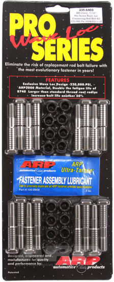 Bilde av BB Chevy 7/16" pro wave-loc rod bolt kit
