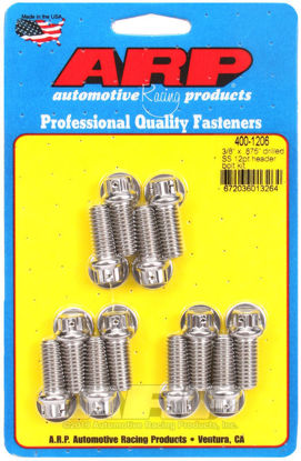 Bilde av 3/8 x .875 drilled SS 12pt header bolt kit