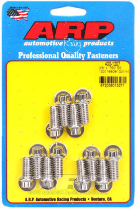 Bilde av 3/8 x .750 SS 12pt header bolt kit