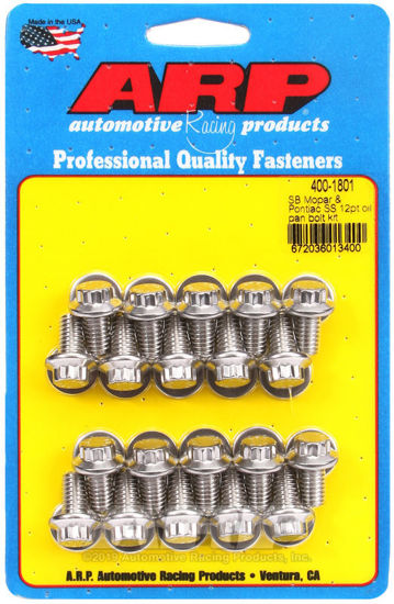 Bilde av SB Mopar & Pontiac SS 12pt oil pan bolt kit