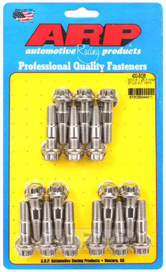 Bilde av M10 X 1.25 X 48mm broached stud kit 16pcs