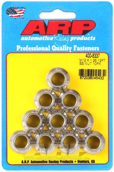 Bilde av M12 X 1.25 (M14 wr) SS 12pt nut kit