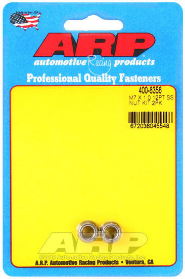 Bilde av M7 X 1.00 (M9 wr) SS 12pt nut kit