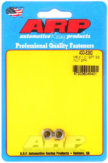 Bilde av M6 X 1.00 (M8 wr) SS 12pt nut kit