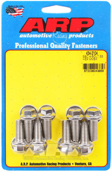 Bilde av SB Chevy 4-bolt SS hex motor mount bolt kit
