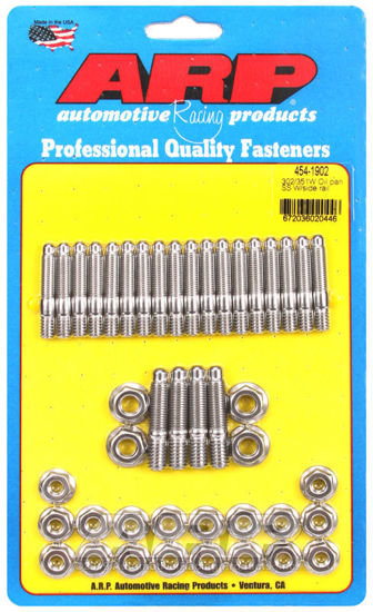 Bilde av Ford 302/351W oil pan stud kit, w/side rail
