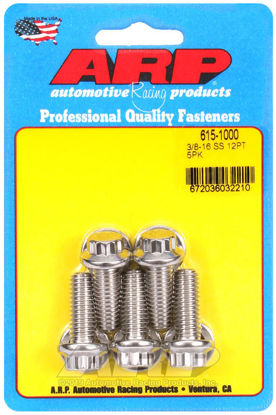 Bilde av 3/8-16 x 1.000 12pt 7/16 wrenching SS bolts