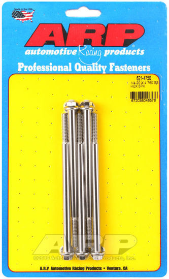 Bilde av 1/4-20 x 4.750 hex SS bolts