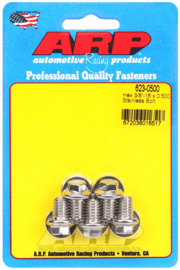 Bilde av 3/8-16 x 0.500 hex SS bolts