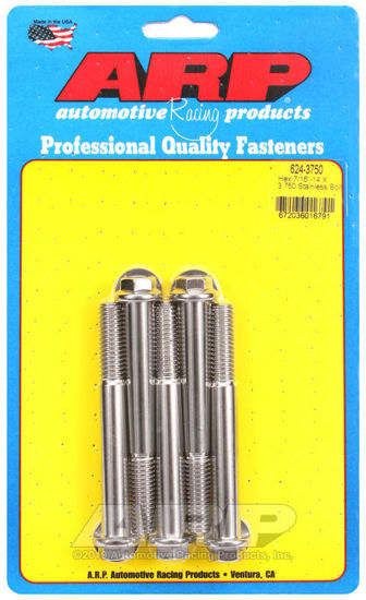Bilde av 7/16-14 X 3.750 hex 1/2 wrenching SS bolts