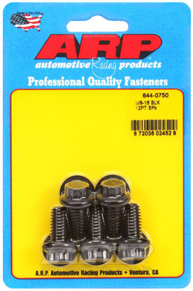 Bilde av 3/8-16 x 0.750 12pt 7/16 wrenching black oxide bolts