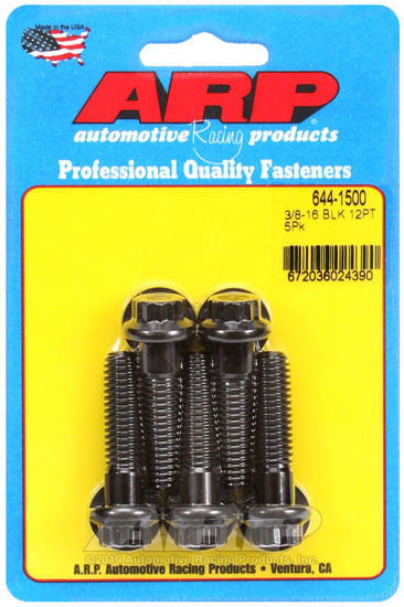 Bilde av 3/8-16 x 1.500 12pt 7/16 wrenching black oxide bolts