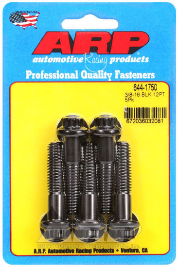 Bilde av 3/8-16 x 1.750 12pt 7/16 wrenching black oxide bolts