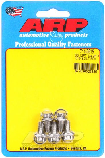 Bilde av 1/4-28 x .515 12pt SS bolts