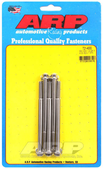 Bilde av 1/4-28 x 4.000 hex SS bolts