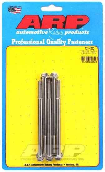 Bilde av 1/4-28 x 4.250 hex SS bolts