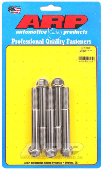Bilde av 7/16-20 x 3.500 hex SS bolts