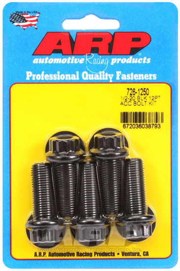 Bilde av 1/2-20 x 1.250 12pt black oxide bolts