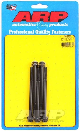 Bilde av 1/4-28 x 3.750 hex black oxide bolts