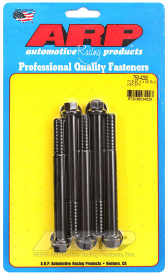 Bilde av 7/16-20 x 4.250 hex black oxide bolts