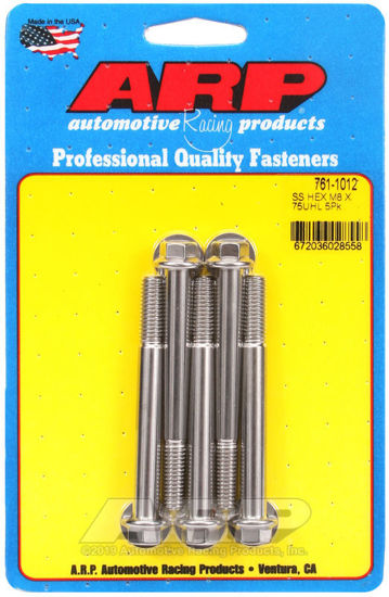 Bilde av M8 x 1.25 x 75 hex SS bolts