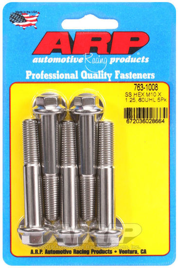 Bilde av M10 x 1.25 x 60  hex SS bolts