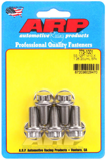 Bilde av M10 x 1.25 x 20 12pt SS bolts
