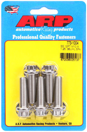 Bilde av M10 x 1.25 x 35 12pt SS bolts