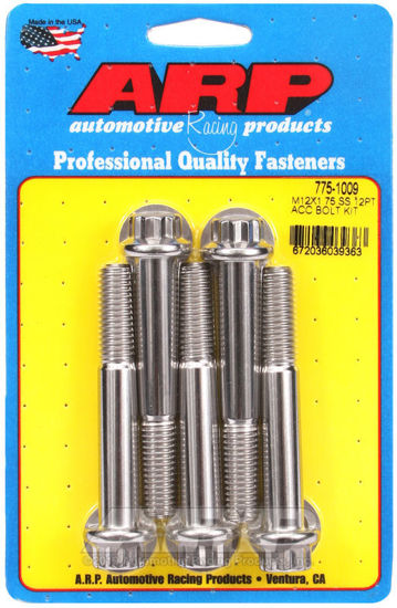 Bilde av M12 X 1.75 X 80 12pt SS bolts