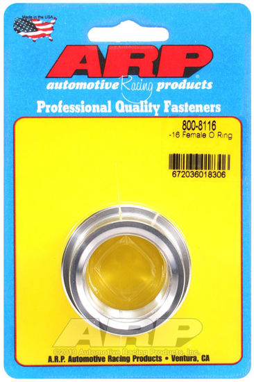 Bilde av -16 female O ring aluminum weld bung