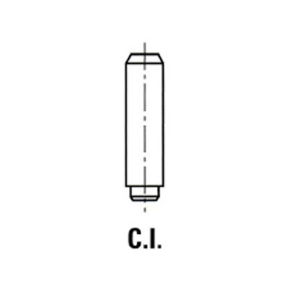 Bilde av VALVE GUIDE IN/EX (4) RENAULT