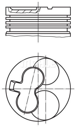 Bilde av STEMPEL STD 79,00MM OPEL COMBO 1,7D 4EE1 MOTOR 1994-2001