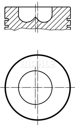 Bilde av STEMPEL 105,57MM  Volvo BM TD42 1976- (42 MM KRYSSBOLT)